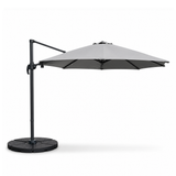 3m Deluxe Cantilever Parasol With Base in Grey