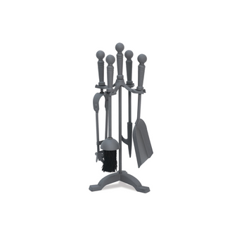 De Vielle 18" Traditional Companion Set - Grey