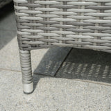 6 seater Outdoor Dinig Set With Firepit Table