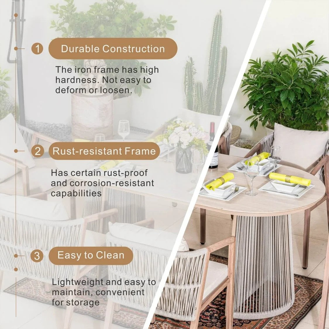 6 Seater Garden Dining Set