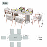 6 Seater Garden Dining Set