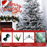 7ft Snowflocked Artificial Christmas Tree