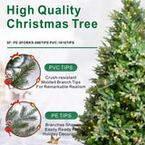 8ft Pre-Lit Artificial Christmas Tree - Grand Fir