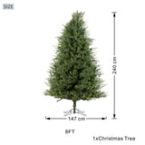 8ft Artificial Christmas Tree - Blue Spruce