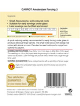 Thompson & Morgan - Carrot Amsterdam Forcing 3 Seeds