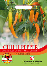 Thompson & Morgan - Pepper Chilli Havana Gold Seeds