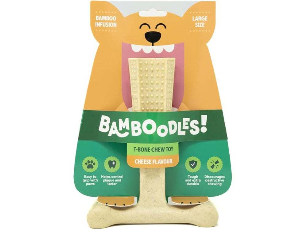 Bamboodles T-Bone Chew Cheese Large 7"