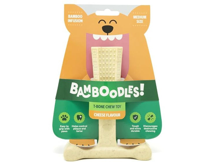 Bamboodles T-Bone Chew Cheese Medium 6"
