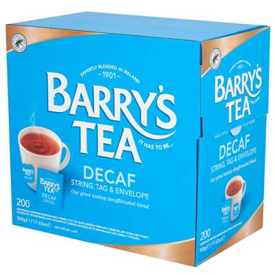 Barrys De-caf Teabags 200s