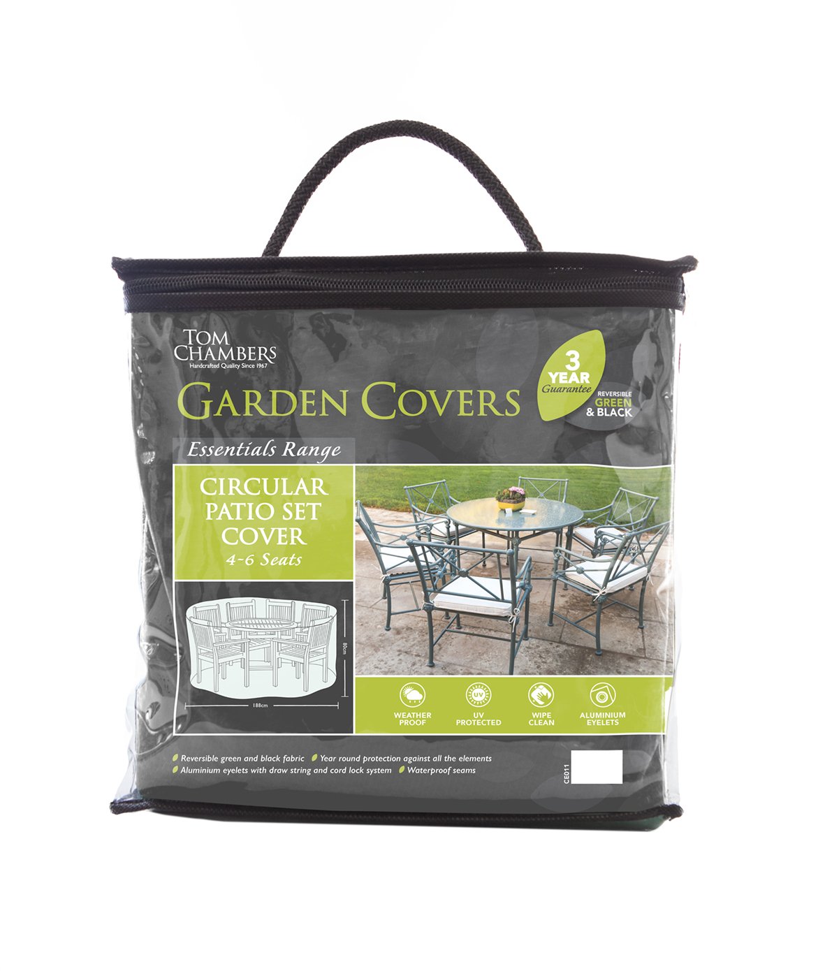 Tom Chambers Cover for Circular Patio Set 4/6 Seats