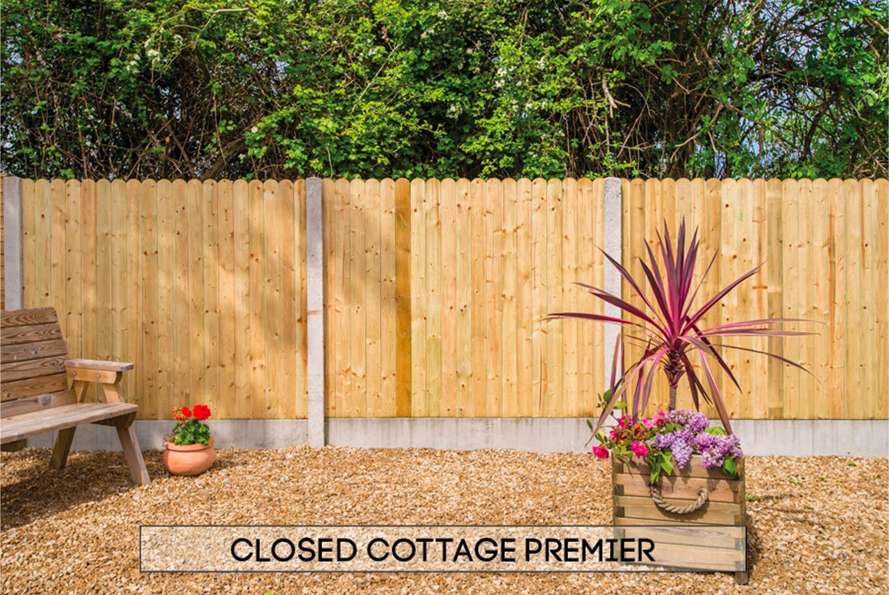 Closed Cottage Premier Fence Panel 1.8m x 1.8m