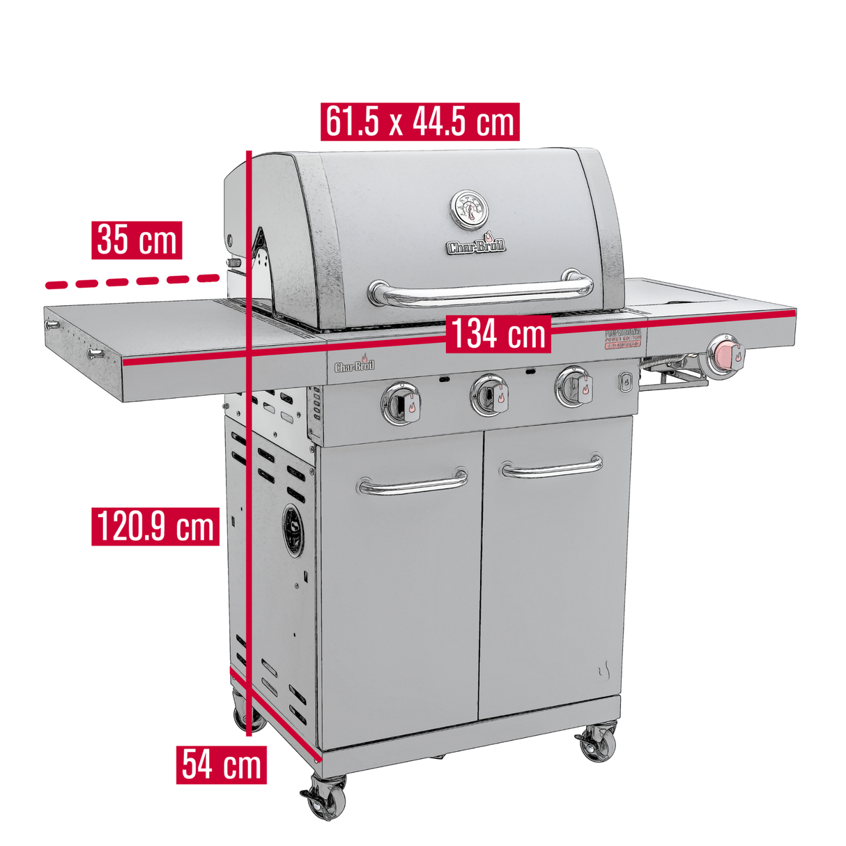 Char-Broil Professional Power Edition 3B Gas BBQ