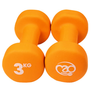 Fitness-Mad Neoprene Dumbbells 3kg