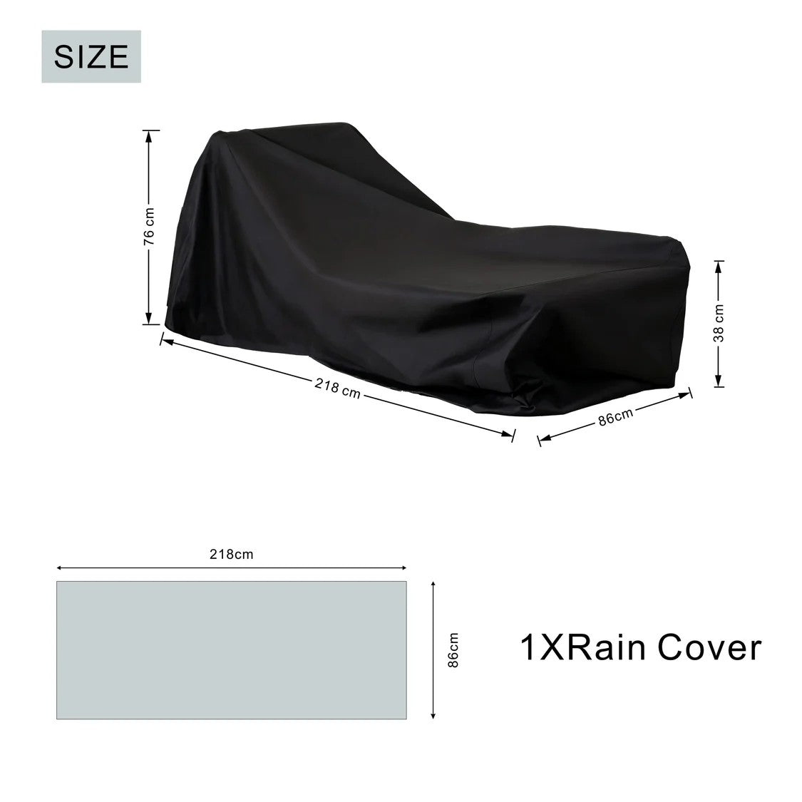 Garden Furniture Cover - Sunlounger