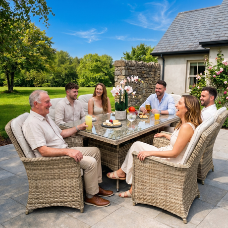 Genoa 6 Seat Outdoor Dining Set