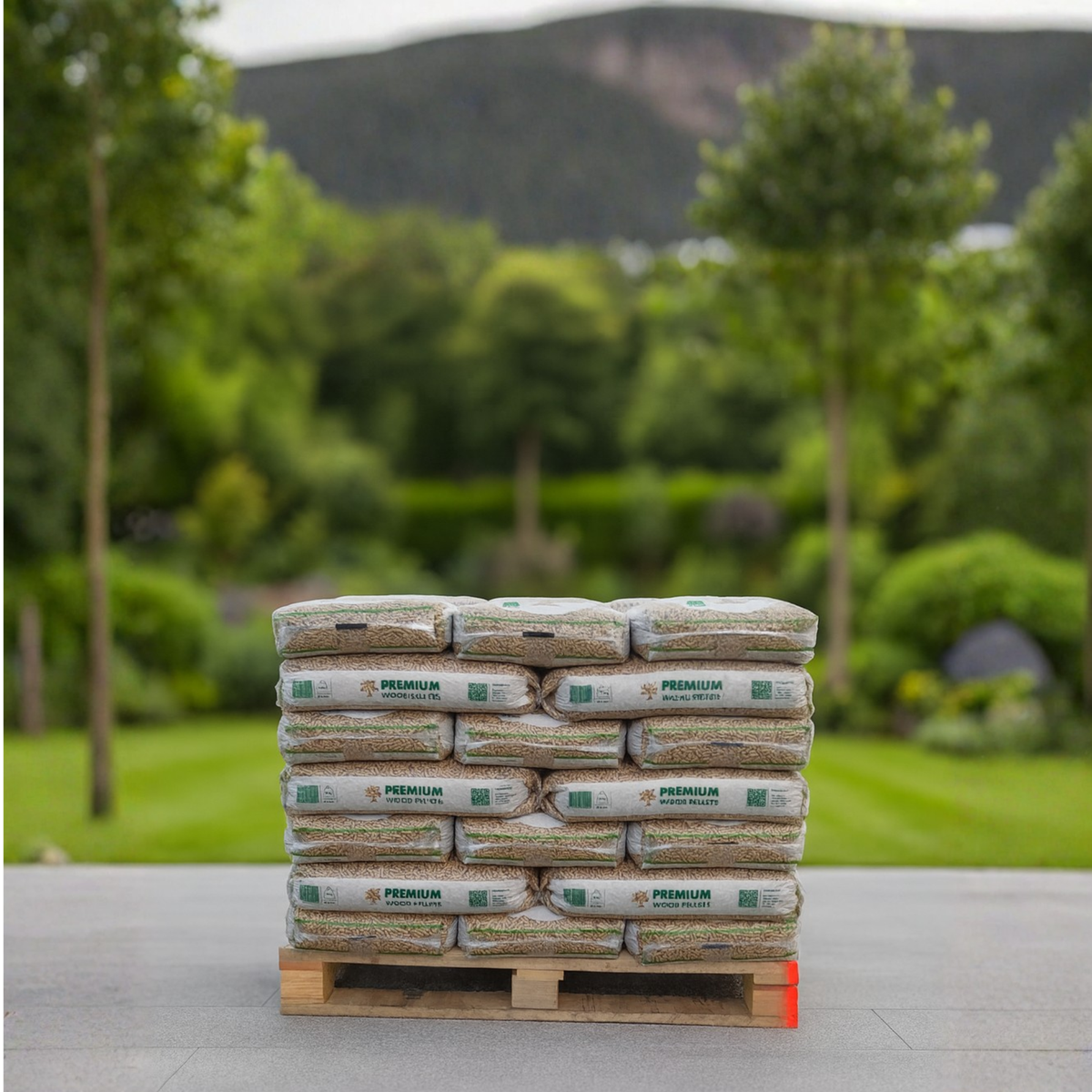 LL Half Pallet 33 Bags Wood Pellets 15kg – Monahans Fuels and Garden Centre