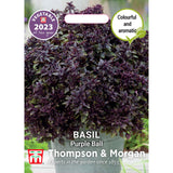 Thompson & Morgan - Herb Basil Purple Ball Vegetable of the Year 2023 Seeds