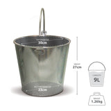 De Vielle 30cm Heavy Duty Galvanised Bucket