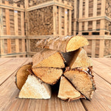 Kiln Dried Birch Firewood Thin Cuts Barrow Bag