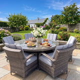 Milan 6 Seat Outdoor Dining Set