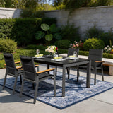 Mimo Arve 4 Seater Aluminium Outdoor Dining Set