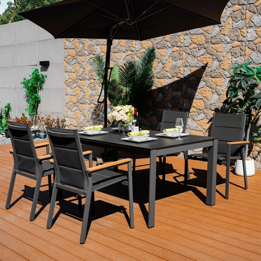 Mimo Arve 4 Seater Aluminium Outdoor Dining Set