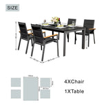 Mimo Arve 4 Seater Aluminium Outdoor Dining Set