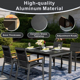Mimo Arve 4 Seater Aluminium Outdoor Dining Set