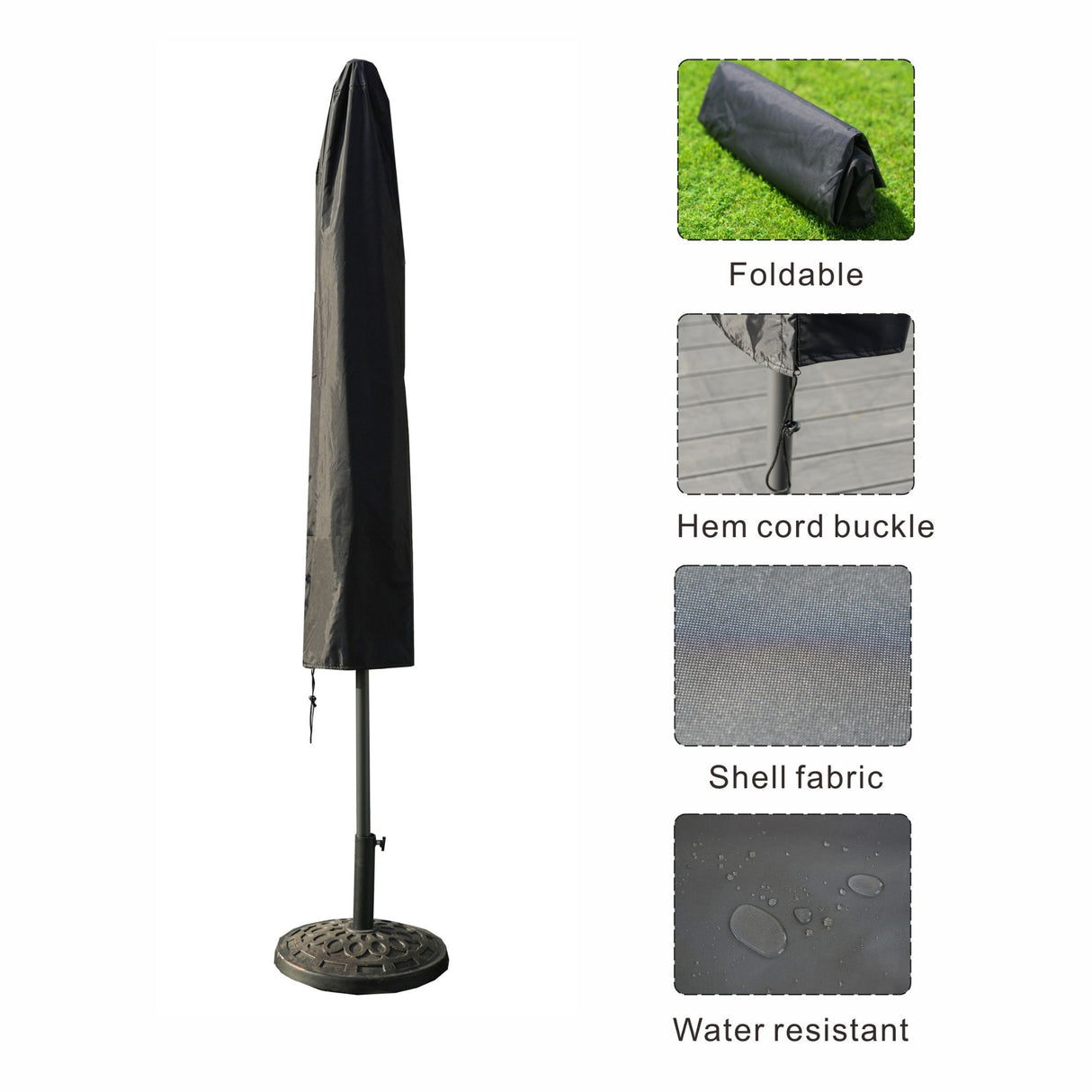 Parasol Cover - Black