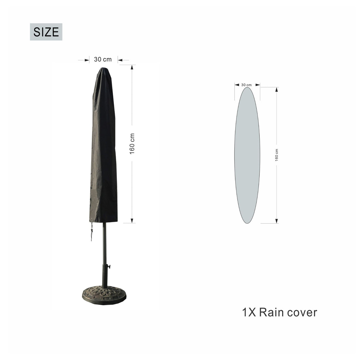 Parasol Cover - Black