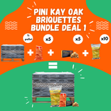 Lovely Logs Pini Kay Oak Hardwood Briquettes Bundle Deal 1