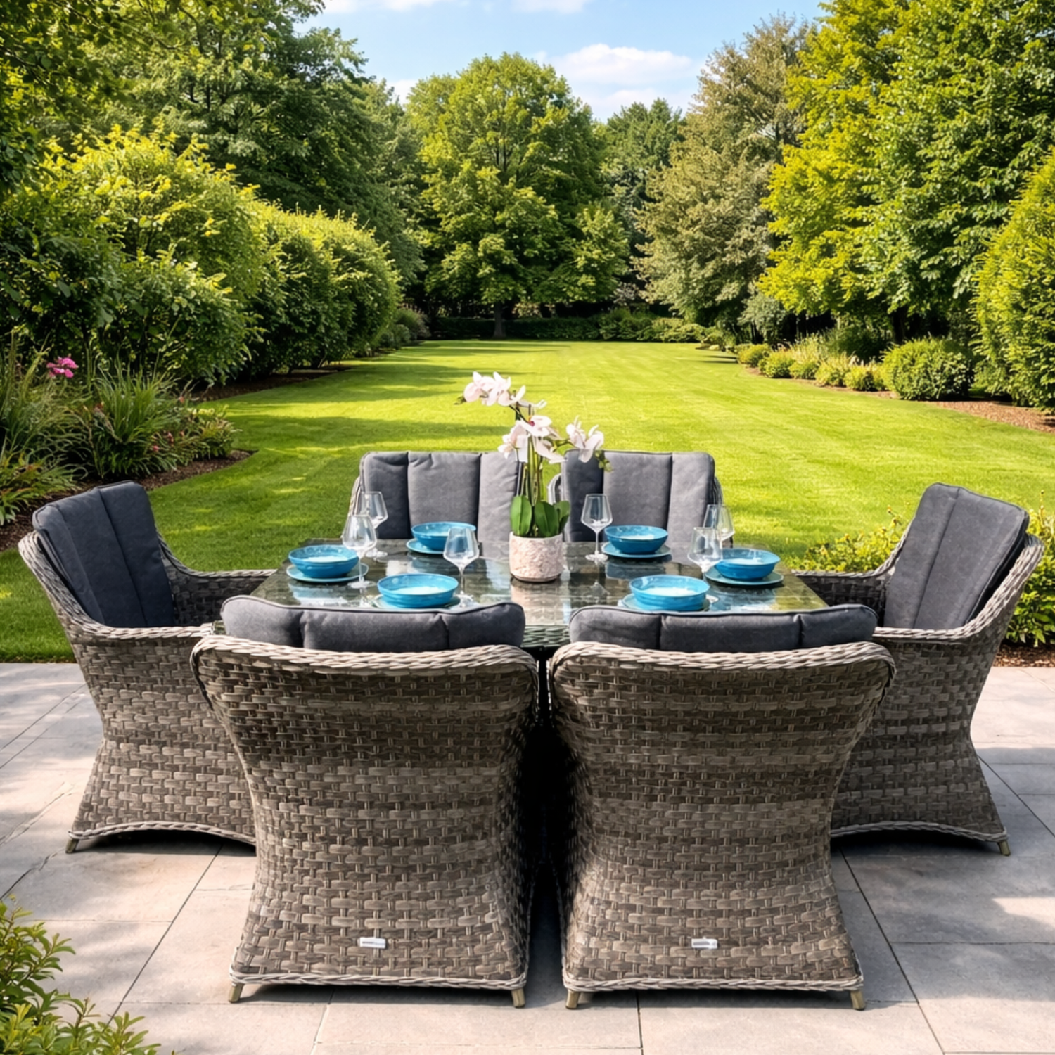 Pisa 6 Seat Outdoor Dining Set