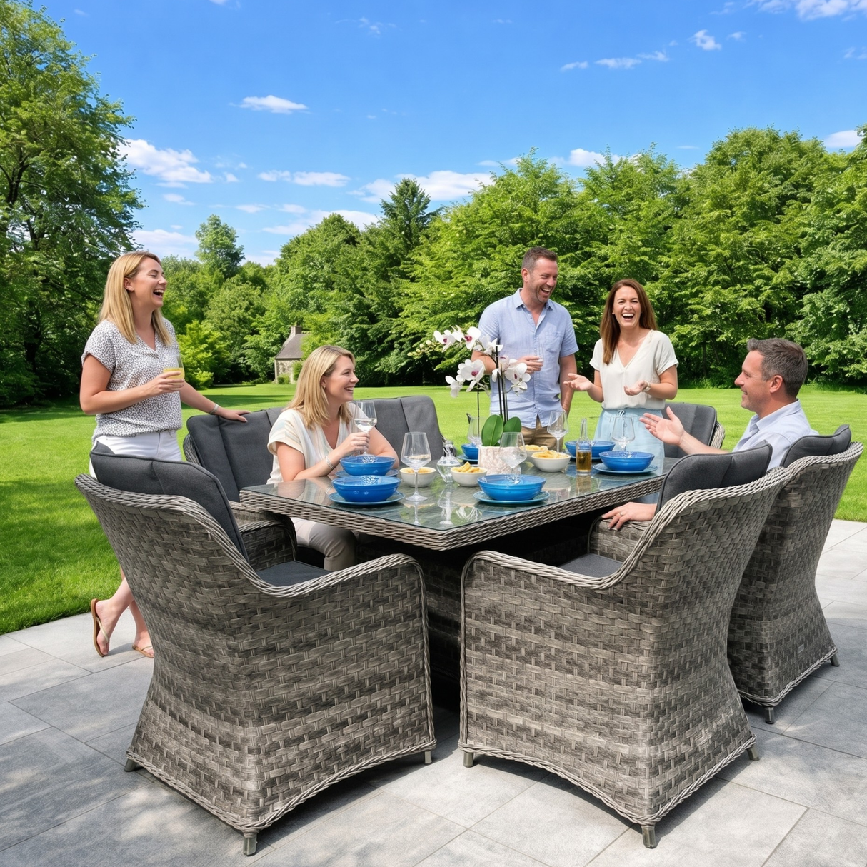 Pisa 6 Seat Outdoor Dining Set