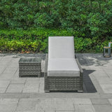 Premium Aluminium Sun Lounger With Coffee Table
