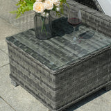 Premium Aluminium Sun Lounger With Coffee Table
