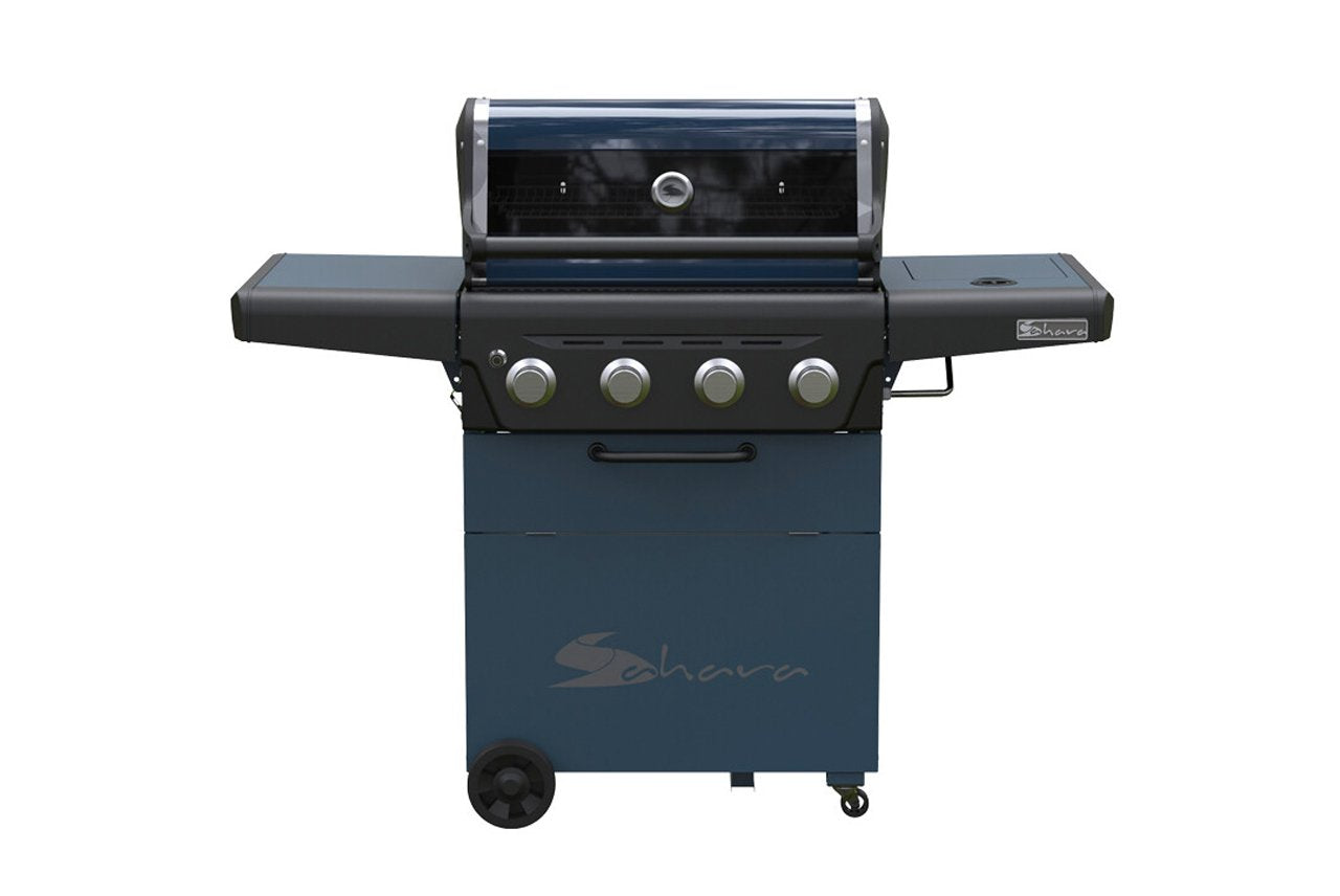 Sahara X450 4 Burner Gas BBQ - Smokey Teal