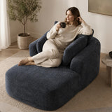Softy Compressed Indoor Lounge Sofa Chair - Grey