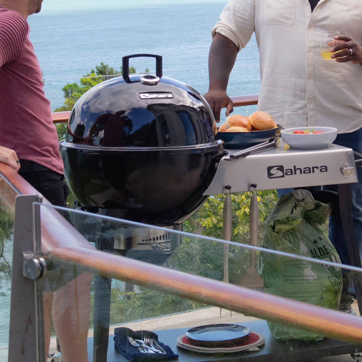 Sahara Forge Host 61cm Charcoal BBQ