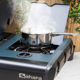 Sahara X475 4 Burner Gas BBQ With Trolley - Smokey Teal