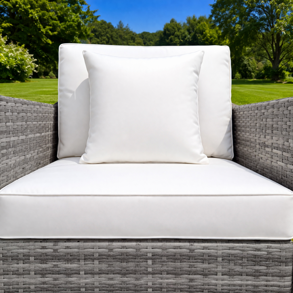 Sienna 2 Seater Rattan Lounge Set - Grey