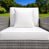 Sienna 2 Seater Rattan Lounge Set - Grey
