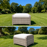 Sienna 2 Seater Rattan Lounge Set - Grey