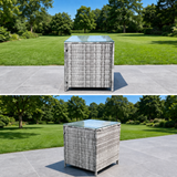 Sienna 2 Seater Rattan Lounge Set - Grey