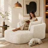 Softy Compressed Indoor Lounge Sofa Chair - Beige