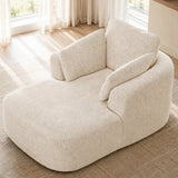 Softy Compressed Indoor Lounge Sofa Chair - Beige