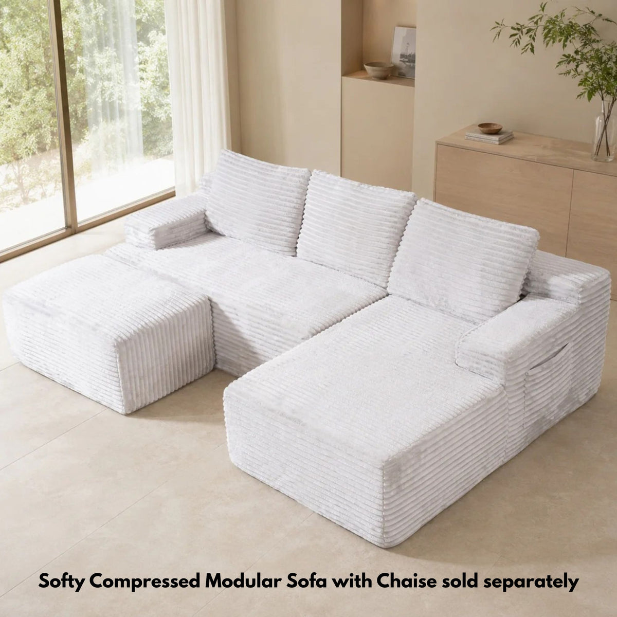 Softy Compressed Modular Ottoman