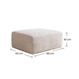 Softy Compressed Modular Ottoman