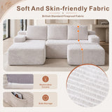 Softy Compressed Modular Sofa c/w Chaise & Ottoman