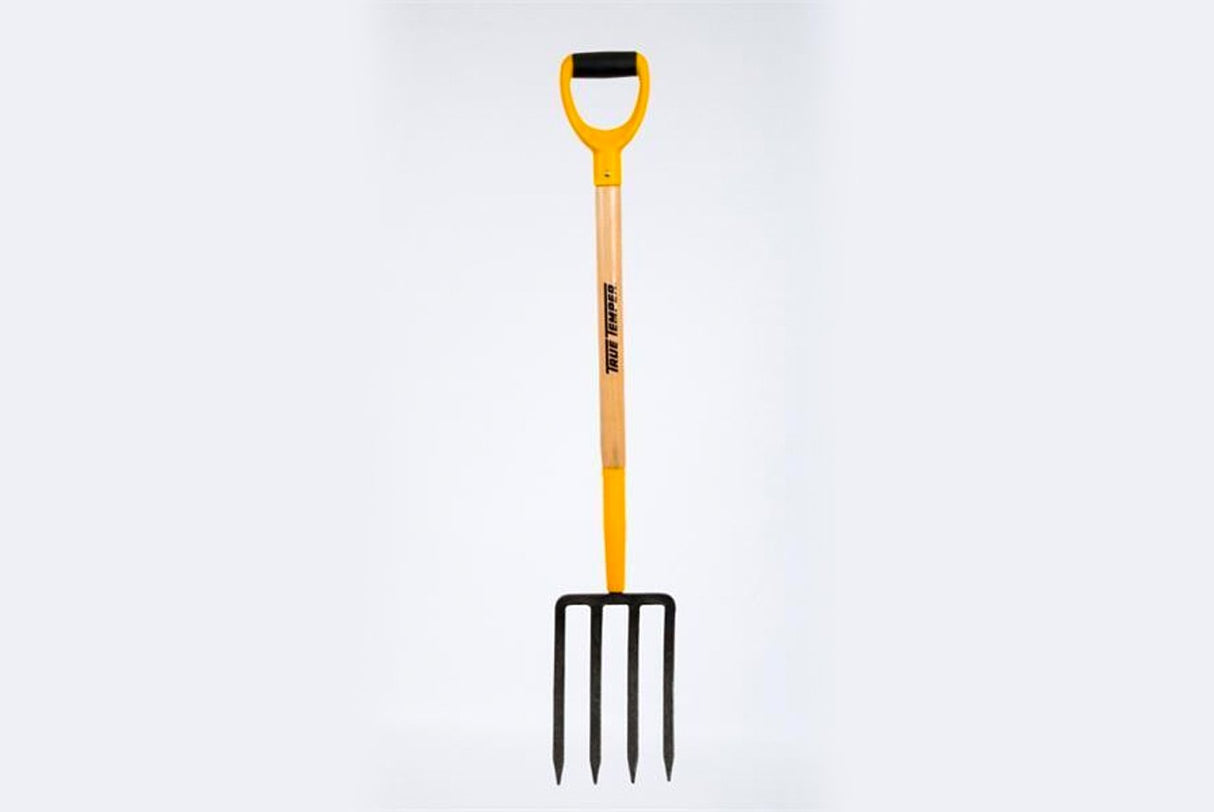 True Temper Digging Fork Wood Handle D Grip