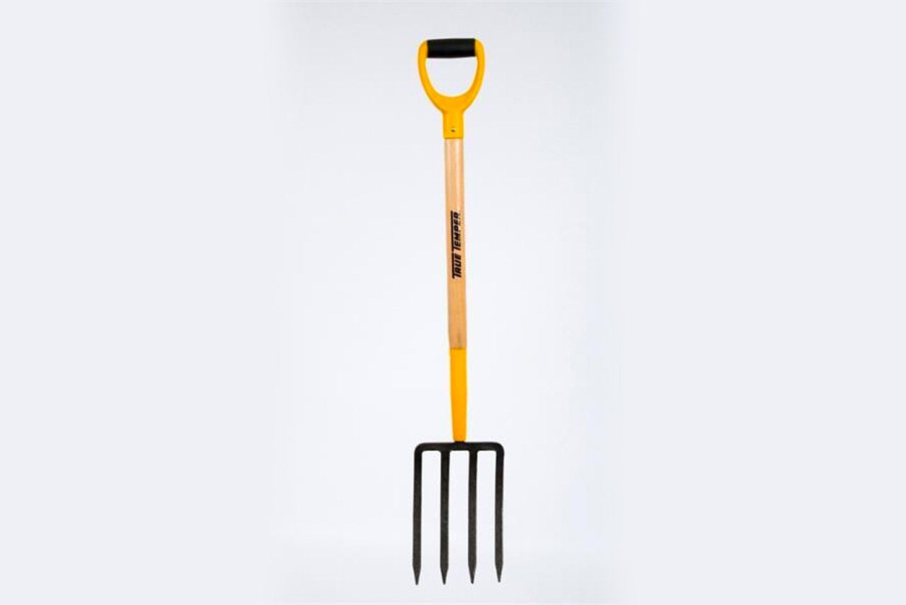 True Temper Digging Fork Wood Handle D Grip